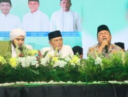Duduk Bersama Ulama, Kapolres Ciamis Ikut Sholawat Kebangsaan di Stadion Galuh