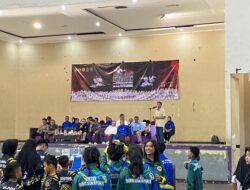 Jaga Kondusifitas, Polres Ciamis Bersiaga Amankan Open Turnamen Karate Satria Galuh