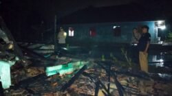 Ludes Terbakar, Polsek Kawali Sigap Amankan TKP Kebakaran Rumah di Karangpawitan