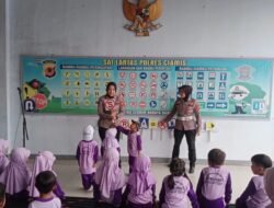 Ceriakan Mapolres, Program Polisi Sahabat Anak di Ciamis Ajarkan Siswa PAUD Tertib Lalu Lintas