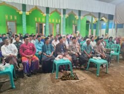 ​Jaga Kekhusyukan Warga, Personel Polsek Lakbok Hadiri Peringatan Isra Mi’raj di Bantardawa