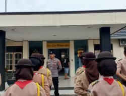 Polsek Banjarsari Polres Ciamis Gelar Binlat Anggota Saka Bhayangkara Kwartir Ranting Banjarsari
