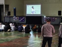Kawal Antusiasme Suporter, Polres Ciamis Amankan Nobar Semifinal PSGC vs Dejan FC