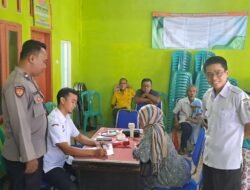 Polsek Cisaga Kawal Layanan Pemeriksaan Kesehatan Gratis di Desa Danasari