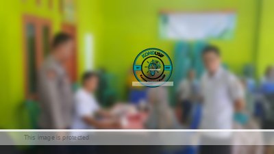 Polsek Cisaga Kawal Layanan Pemeriksaan Kesehatan Gratis di Desa Danasari