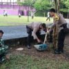 Sinergi TNI-Polri Percantik Taman Lokasana, Wujudkan Ruang Publik yang Bersih dan Nyaman