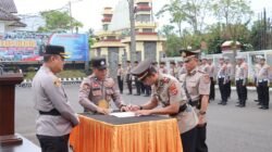 Kapolres Ciamis Tegaskan Profesionalisme di Sertijab Kasat Lantas