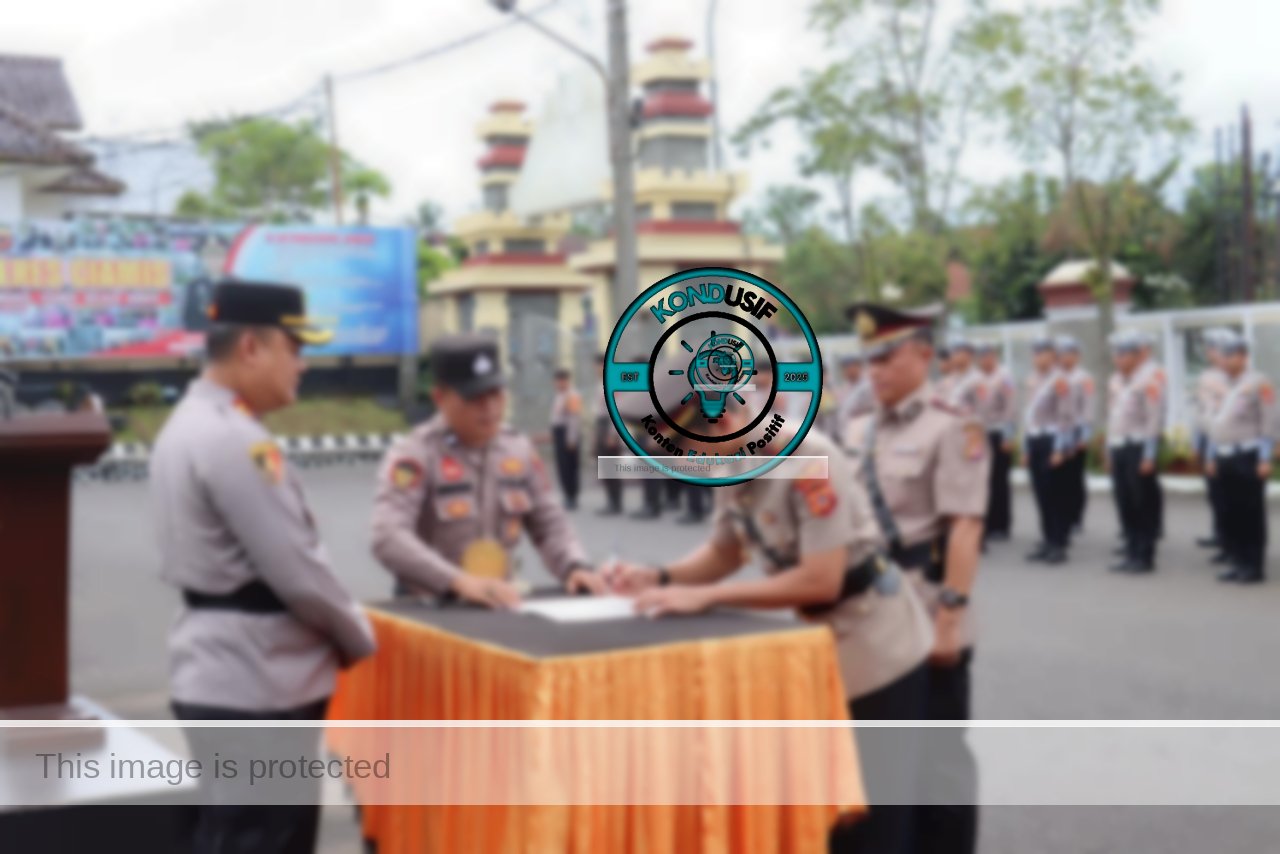 Kapolres Ciamis Tegaskan Profesionalisme di Sertijab Kasat Lantas