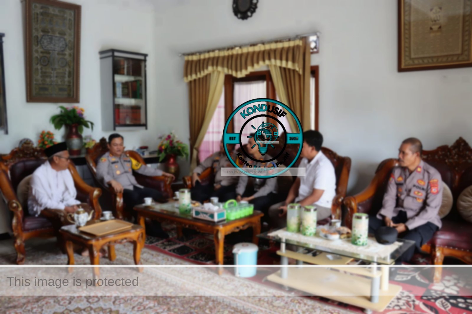 Kapolres Ciamis Sambangi Ponpes Alihya Ulumuddin Jaga Kekhusyukan Ramadhan