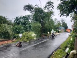 Jalan Penghubung Saguling-Sukamulya Tergerus Longsor, Polisi dan Warga Bahu-Membahu Amankan Jalur