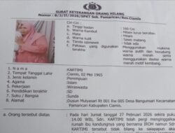 Warga Pamarican Ciamis Dilaporkan Hilang, Ini Ciri-ciri dan Kronologinya