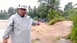Tanggul Sungai Citalahab Jebol, Air Bah Rendam Persawahan di Pamarican
