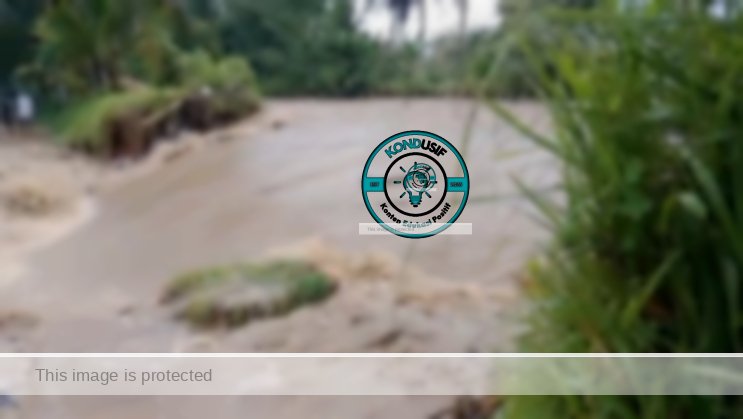 Tanggul Sungai Citalahab Jebol (foto: istimewa) 