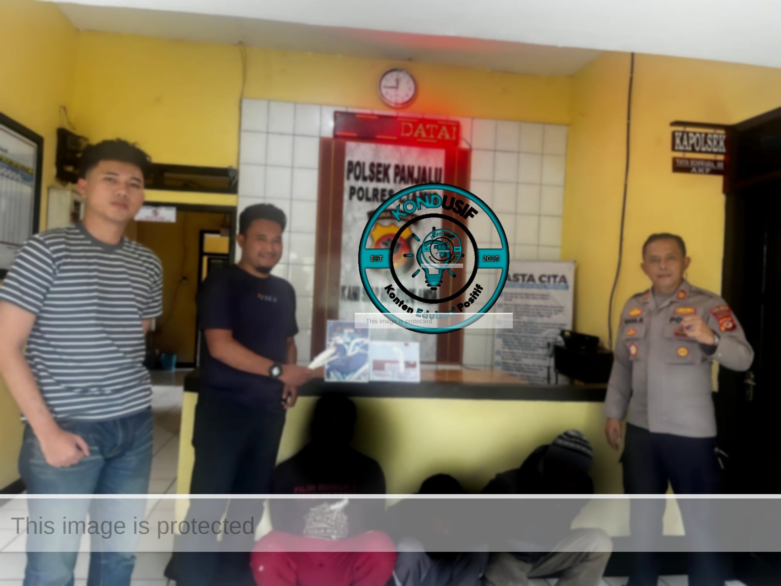 Polsek Panjalu Polres Ciamis Tangkap Tiga Pelaku Pencurian Ayam di Farm