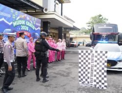 Polres Tasikmalaya Kota Berangkatkan Pemudik Gratis ke Solo dan Yogyakarta