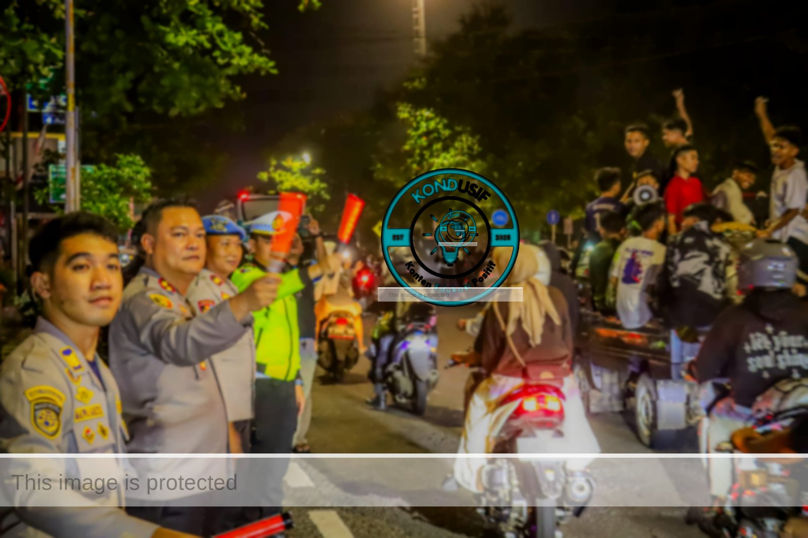 Malam Takbir Ciamis, Kapolres amankan lalin di Alun-alun