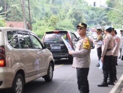 Kapolres Ciamis Turun Langsung di Jembatan Bailey Cikaleho, Pastikan Arus Mudik Tetap Lancar dan Aman