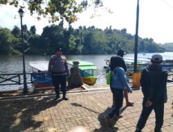 Antisipasi Lonjakan Wisatawan Lebaran, Polsek Panjalu Perketat Pengamanan Situ Lengkong