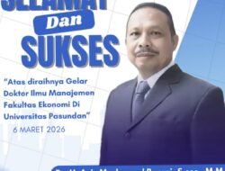 Ketua IPJI Ciamis Apresiasi Gelar Doktor Azis Mochamad Basyari dari Unpas