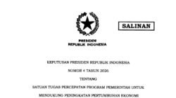 Prabowo Teken Keppres Satgas Percepatan Ekonomi, Ini Jajaran Lengkap Anggotanya
