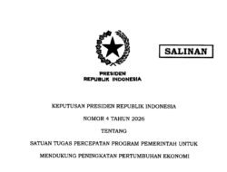 Prabowo Teken Keppres Satgas Percepatan Ekonomi, Ini Jajaran Lengkap Anggotanya