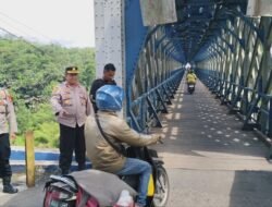 Polres Ciamis dan Pemdes Tegaskan Melintas di Jembatan Cirahong Gratis