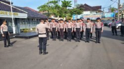 Asah Skill Pengendalian Massa, Personel Polres Ciamis Gelar Latihan Dalmas