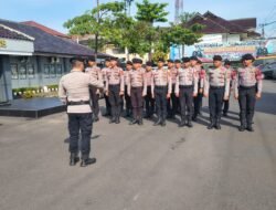 Asah Skill Pengendalian Massa, Personel Polres Ciamis Gelar Latihan Dalmas