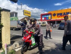 Polsek Leles Tertibkan Knalpot Brong, Enam Motor Diamankan Demi Kamtibmas Kondusif