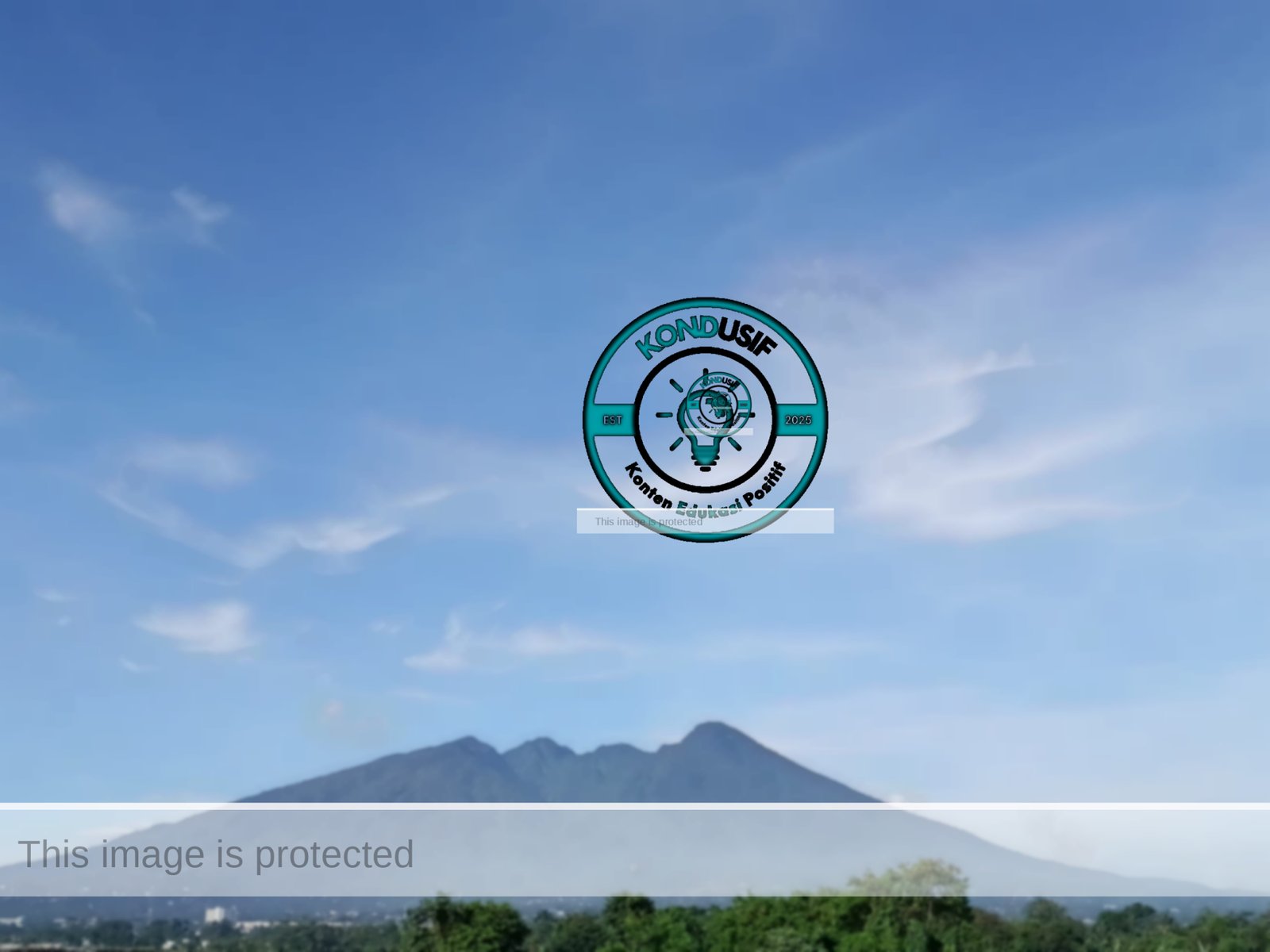 Foto Keindahan Gunung Salak di Bogor Barat, (Wahab/kondusif.com) 