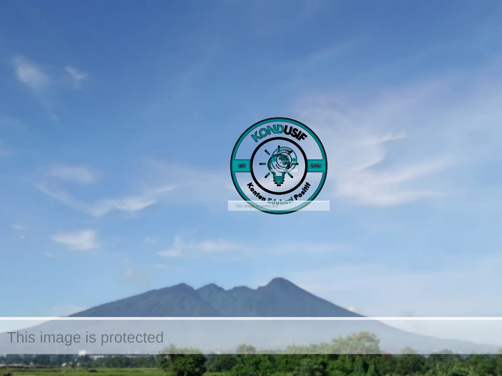 Foto Keindahan Gunung Salak di Bogor Barat, (Wahab/kondusif.com) 