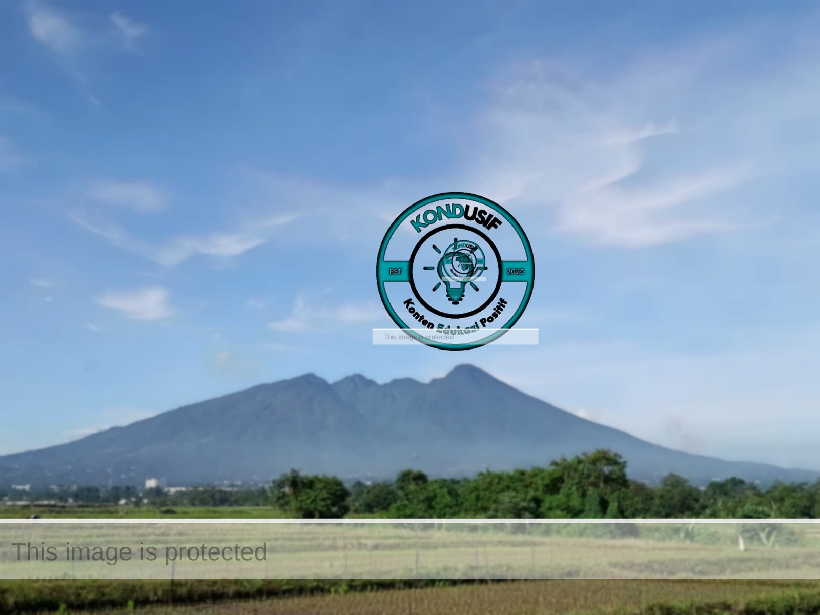 View Gunung Salak di Kelurahan Pasir Jaya, Kecamatan Bogor Barat, (foto: wahab/kondusif.com)