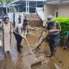 Banjir Rendam Karangpawitan, Polisi Sigap Turun Tangan Tangani Dampak