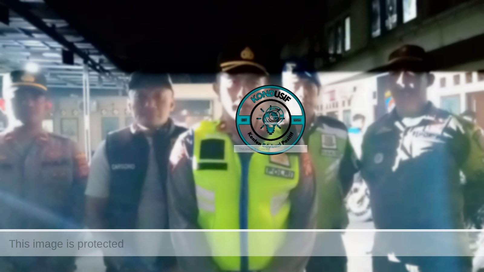 Foto: Kabag Ops Polres Ciamis Kompol Aep Saepudin didampingi Kasat Reskrim AKP Carsono S.H dan Perwakilan TNI dan Sat- Pol PP Kabupaten Ciamis