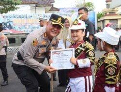 Menggemaskan, Saat Polisi Cilik TK Bhayangkari Ciamis Curi Perhatian di Mapolres
