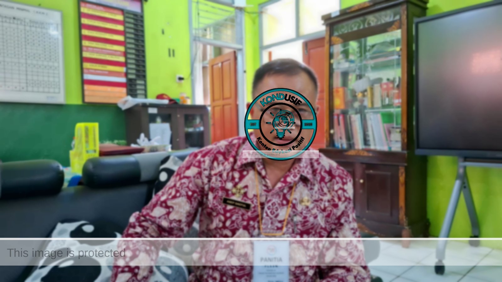 Ketua Panitia FLS2N Kecamatan Cikoneng, Asep Saeful