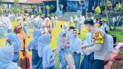 Rayakan Kelulusan dengan Kreativitas, Polsek Ciamis Apresiasi Siswa SMAN 3