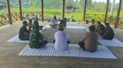 Antisipasi Kejahatan & Bencana, Tiga Pilar Cijeungjing “Sapa” Warga di Balai Gapoktan