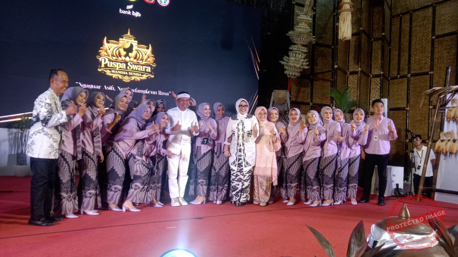 Paduan Suara PGRI Ciamis Juara 1 Puspa Swara Wanoja Sunda Tingkat Jabar (foto:ist)