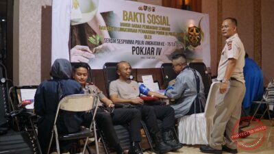 Gelar Aksi Kemanusiaan, Serdik Sespimma Polri dan Polres Garut Sukses Kumpulkan Puluhan Kantong Darah