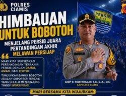​Laga Akhir Persib vs Persijap, Kapolres Ciamis Ingatkan Suporter Tak Ganggu Ketertiban