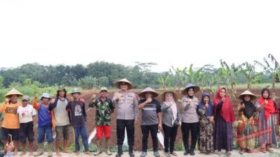 Mantap! Kapolres Ciamis Sulap Lahan Tandus Jadi Kebun Tumpang Sari 2 Hektar