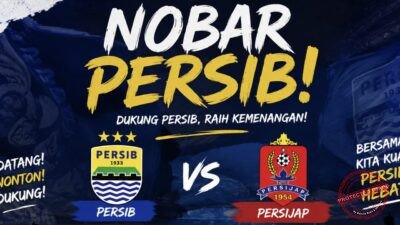 Nobar Persib vs Persijap di Ciamis (foto:ilustrasi)