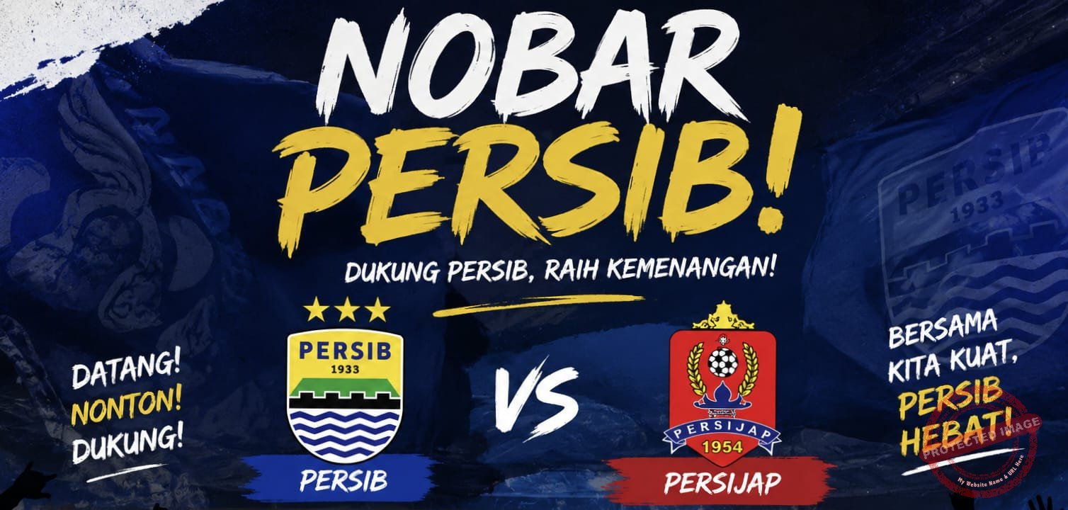 Nobar Persib vs Persijap di Ciamis (foto:ilustrasi)