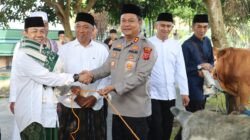 Kapolres Ciamis Turun Langsung Amankan Salat Iduladha di Halaman Masjid Agung