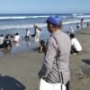 Libur Long Weekend, Satpolairud Polres Garut Sisir Pantai Karang Papak