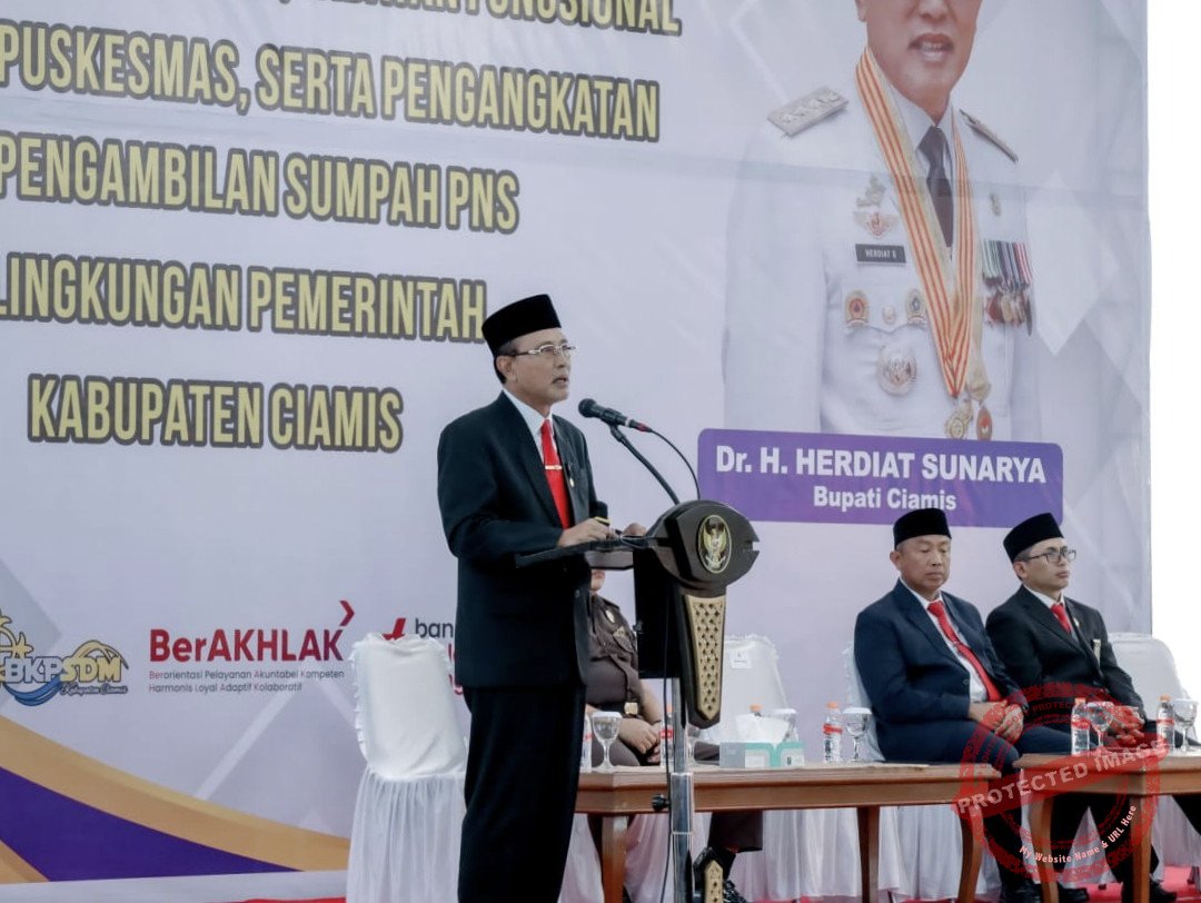 Bupati Ciamis, Herdiat Sunarya menolak Rusak Alam Demi PAD (foto:istimewa)