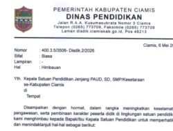 Cegah Kecelakaan Siswa, Disdik Ciamis Larang Aktivitas Berisiko Tanpa Pendampingan