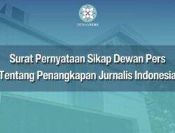 Tegas! Dewan Pers Desak Pemerintah Bebaskan Jurnalis yang Ditangkap Israel