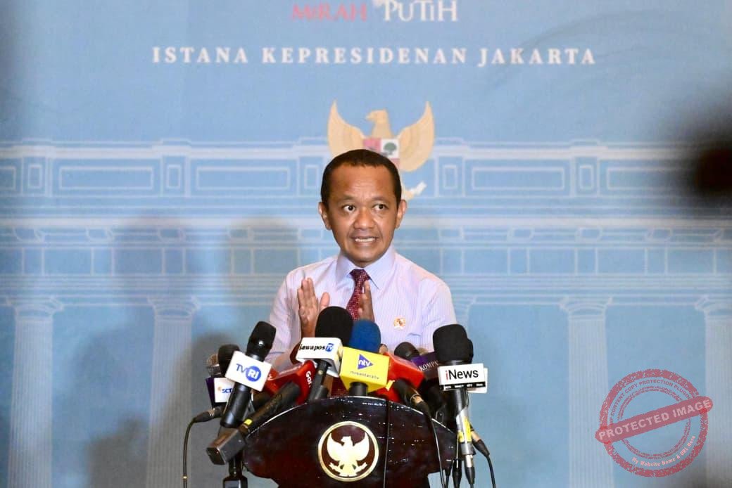 Menteri Energi dan Sumber Daya Mineral (ESDM) Bahlil Lahadalia. (Dok, foto. BPMI Setpres)